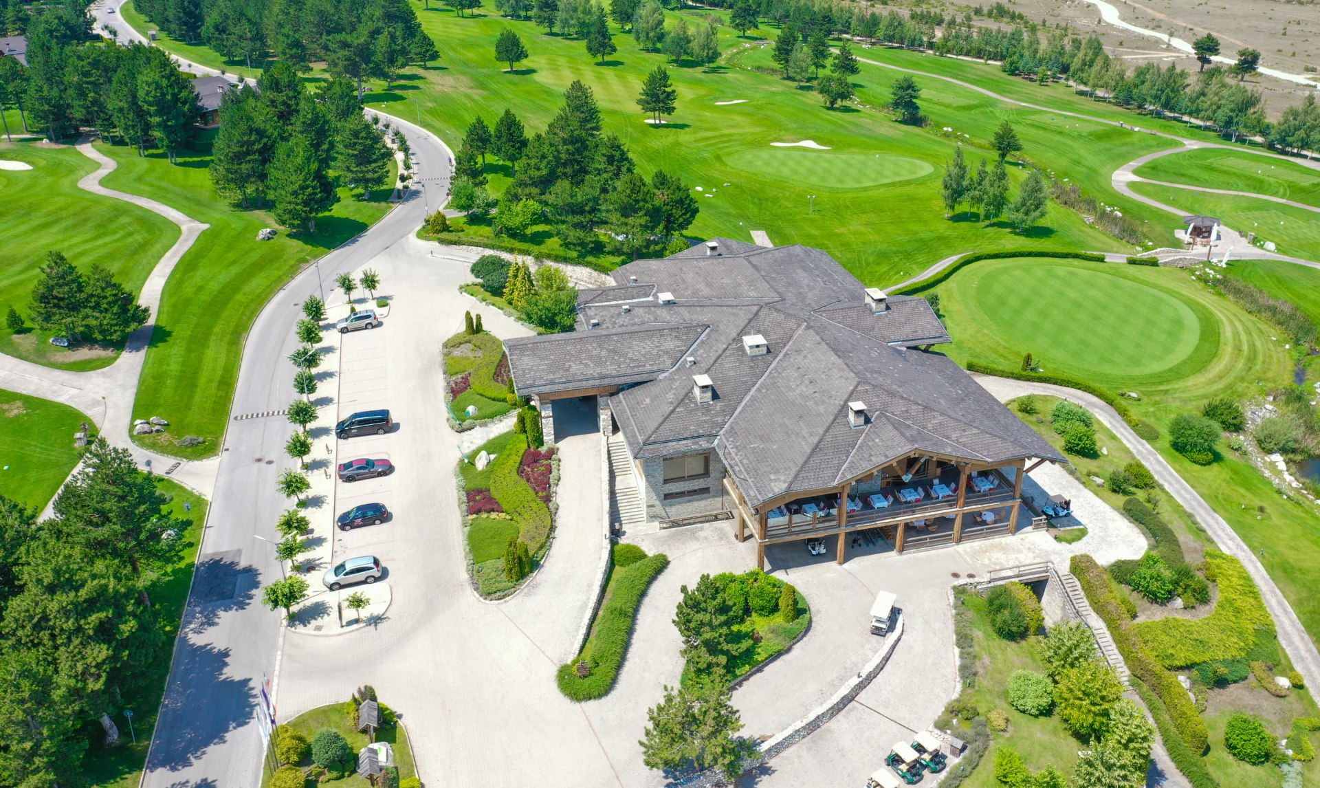 Bulgaria,,Village,In,Balkan,Pirin,Mountains,With,Golf,Courses,,Drone